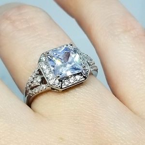 Wedding/engagement ring, size 11, cubic Zirconia